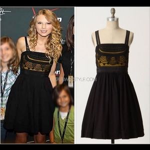 Like New! Floreat Cloaked Vista Black Dress